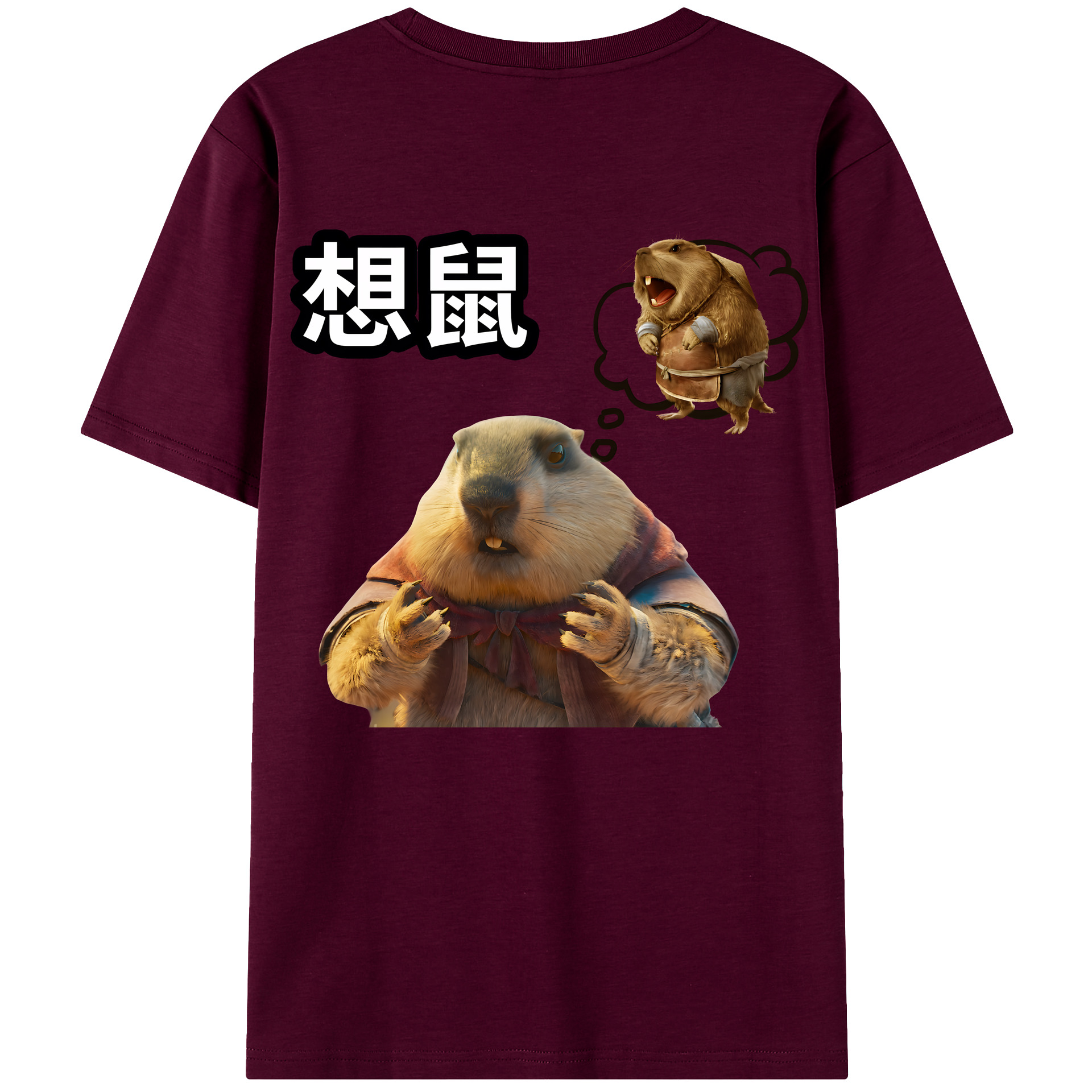 （画像用） Ne Zha 2 ナタ 魔童の大暴れ レディース半袖Tシャツ(バックプリント)